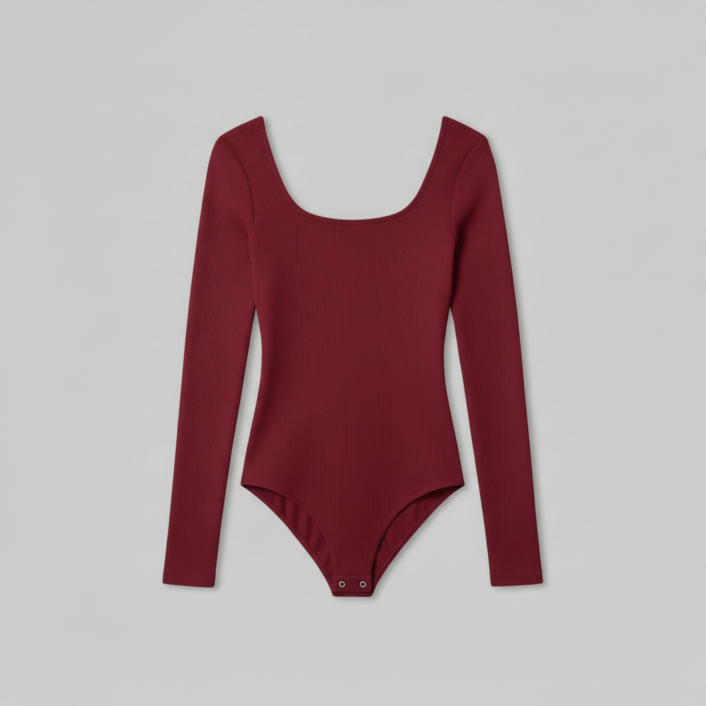 Sleek Long Sleeve Black Bodysuit | Women's Shapewear Fashion 6