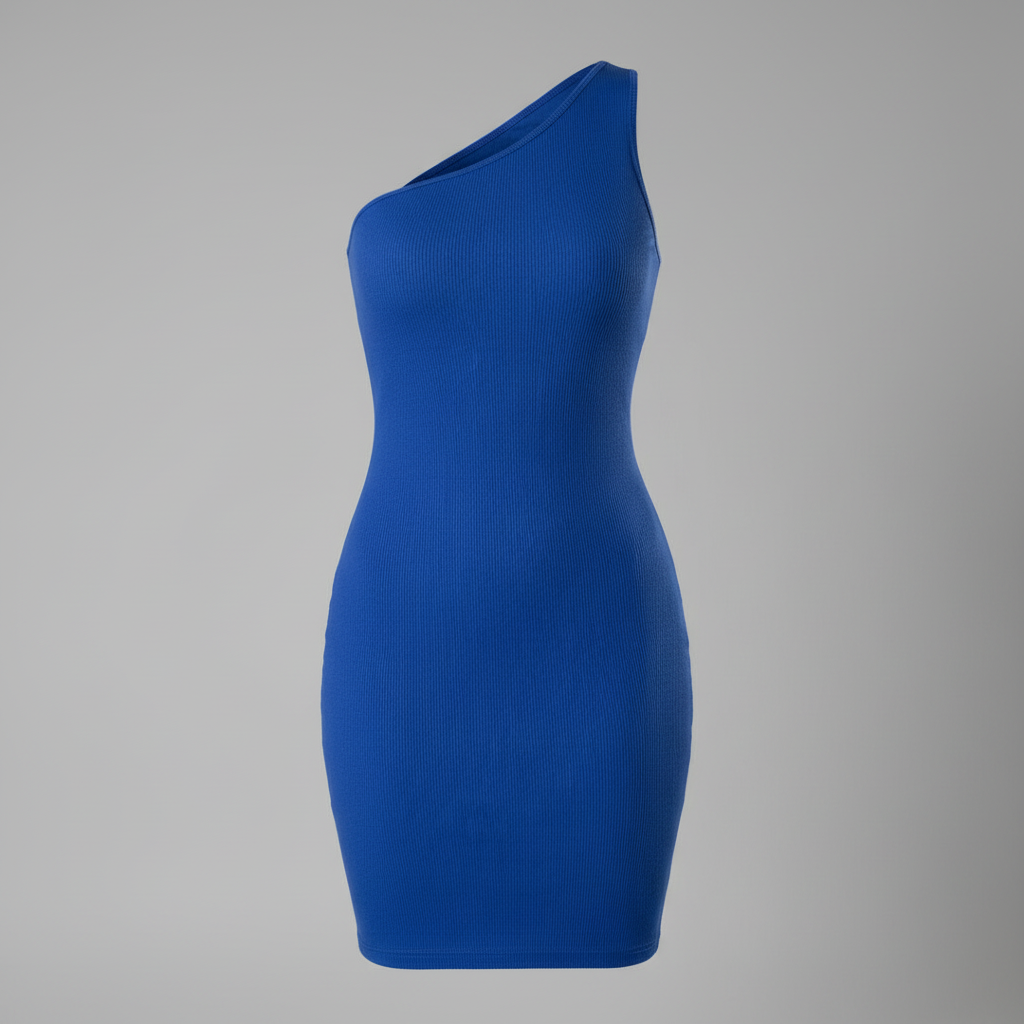 One Shoulder Shapewear Mini Dress | Women's Cocktail Dress 0