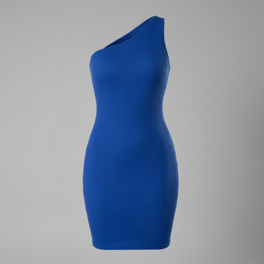 One Shoulder Shapewear Mini Dress | Women's Cocktail Dress 0