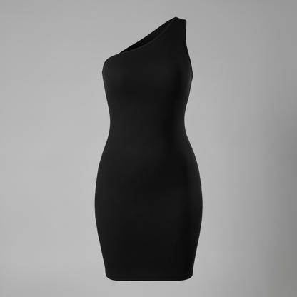 One Shoulder Shapewear Mini Dress | Women's Cocktail Dress 2