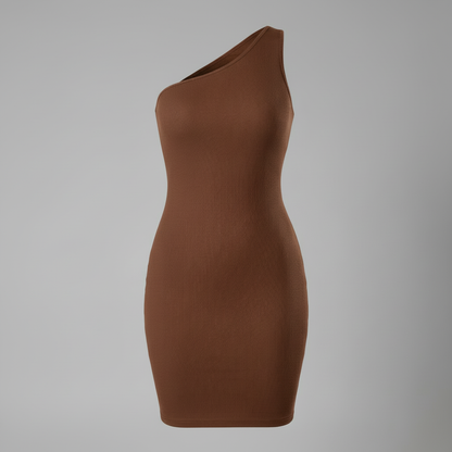 One Shoulder Shapewear Mini Dress | Women's Cocktail Dress 3