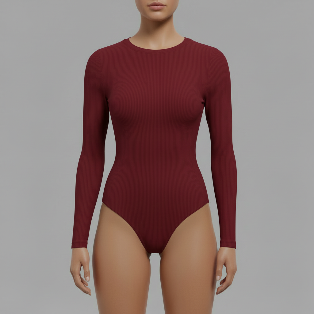 Sculpt Long Sleeve Bodysuit | Women's Shapewear Bodysuit 2