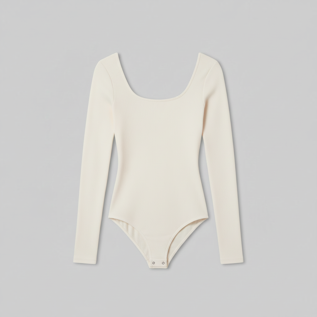 Sleek Long Sleeve Black Bodysuit | Women's Shapewear Fashion 4