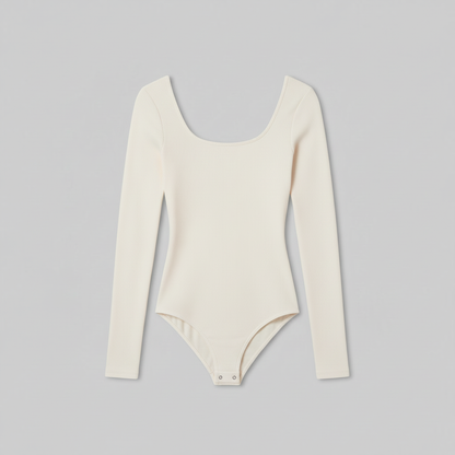 Sleek Long Sleeve Black Bodysuit | Women's Shapewear Fashion 4